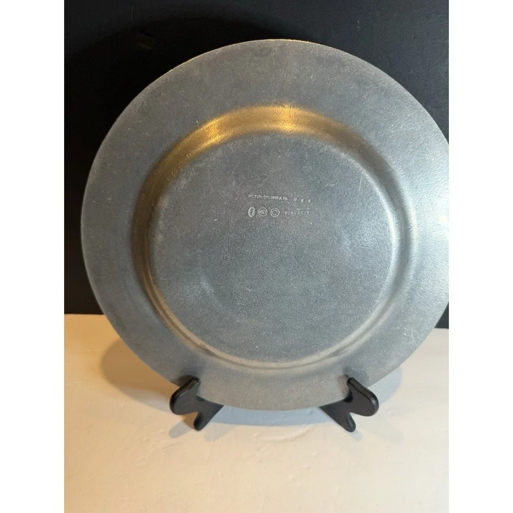 Vintage Wilton Bicentennial Pewter Plate 12